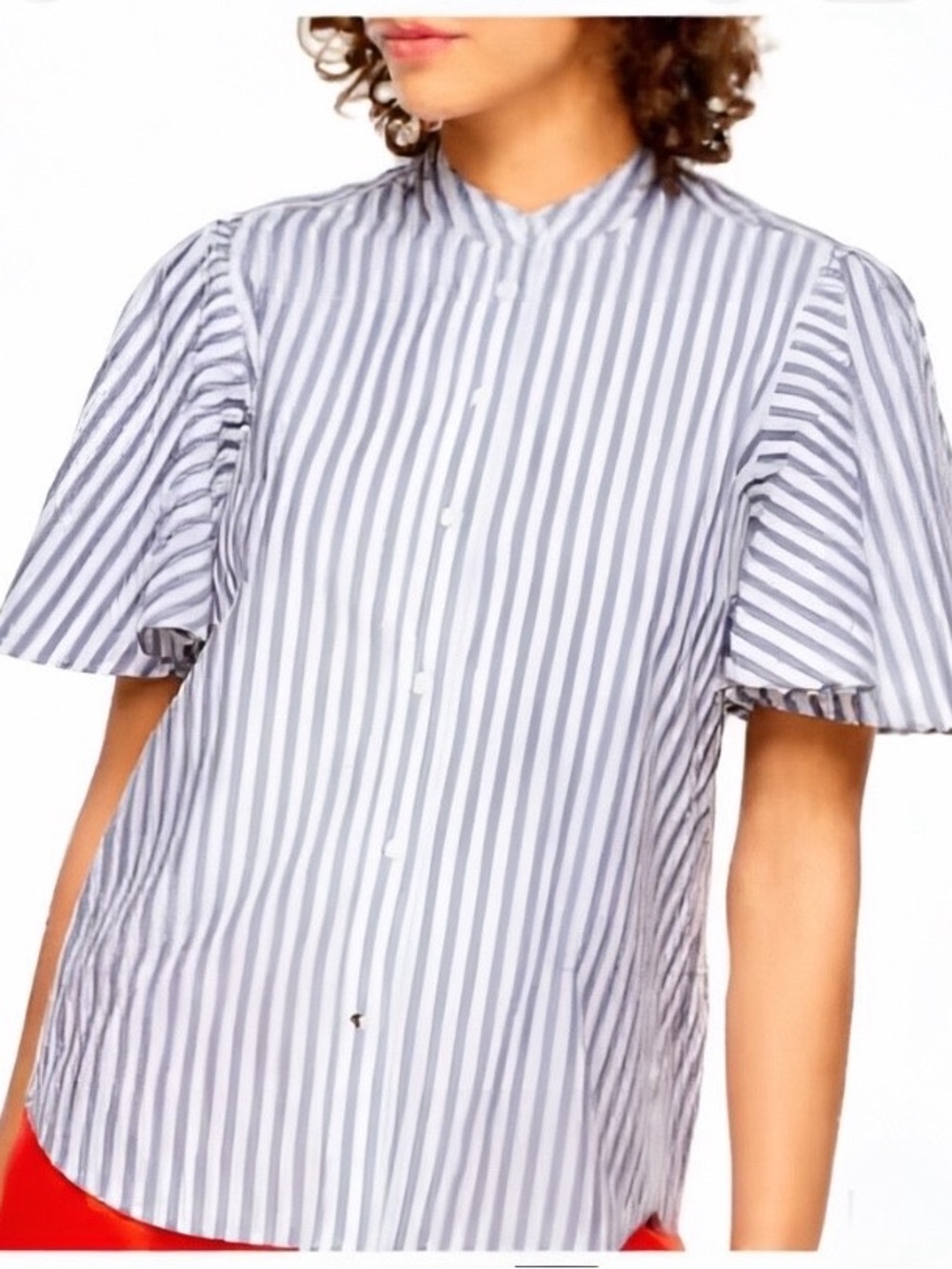 NWT kate spade Puff Sleeve Button Down Shirt XS